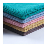 Tissu gaufré brocart en polyester-coton tricoté, résistant à l'abrasion, prêt à l'emploi toutes saisons, 320g, style gaufre, à motif écossais