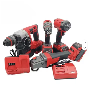 Red Brushless 4-in-1 Power Tool Set Cordless Heavy Duty Hammer Drill Hard Case MWK-4P-001 Brushless Impact Drill Provides Powerf - Product Image 5