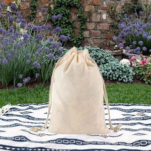 Sac de maquillage en lin et chanvre écologique personnalisé en gros pour OEM, pochette en coton recyclable, conteneur cosmétique sur mesure - Product Image 2