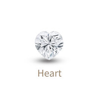 Piedra de Moissanita Suelta en Forma de Corazón, Color DEF, Certificado GRA, Moissanita para Joyería DIY
