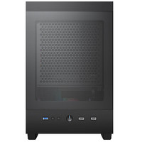 Caja de ordenador de escritorio Panel de malla de hierro Panel lateral Torre central MATX mini Gaming Computer Case PC Soporta caja de PC refrigerada por agua