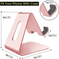 Soporte Universal de Aluminio Anticorrosión Ligero de 110g para Teléfono Móvil y Tableta, Clip Flexible Ajustable, 1 Año de Garantía