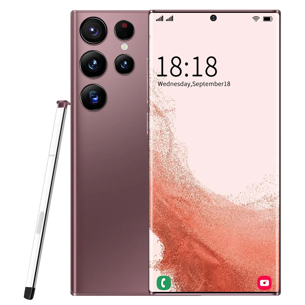 Novas vendas originais S22 ultra 5G smartphone CPU Octa Core 108MP câmera 6,8 polegadas tela Android 12 dual SIM card 5G telefones celulares