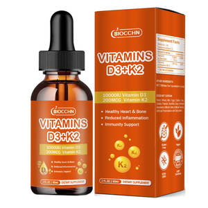 Bestseller Vegane Vitamin <span class=keywords><strong>D3</strong></span> K2 Tropfen mit MK7-Formulierung für Kalziumaufnahme, Knochen, Herz und Immunität - Product Image 4