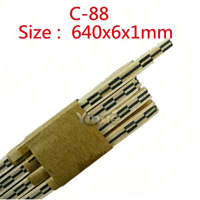 C-88 640*6*1.0mm Guitar Back Panel Center Decoration Line Wooden Binding Inlay Body Project Purfling Guitar Strip