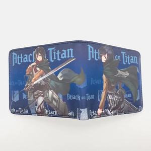 Portefeuille court en PU de haute qualité, 28 couleurs, anime AOT Titan Eren Jaeger Yeager, comme cadeau promotionnel - Product Image 3