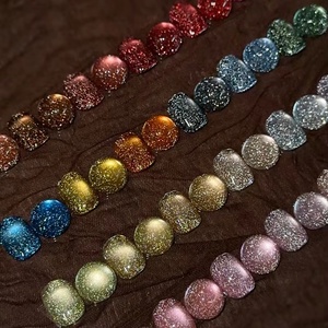 1 jeu de vernis à ongles en gel UV 24 couleurs, y compris rouge et porcelaine blanche petite ampoule œil de chat perles de verre style <span class=keywords><strong>français</strong></span> pour Nail Shop - Product Image 4