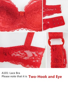 Chất lượng cao Hollow Out Hoa ren mềm vải sexy đẩy lên áo ngực - Product Image 6