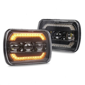 Faros delanteros LED de 7 pulgadas, ajuste universal 7x6 para vehículos utilitarios Polaris, actualización de 30000 Lm, 6000K, 12V - Product Image 2