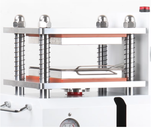 Small Flat Vulcanizer <b>Plastic</b> <b>Rubber</b> Silicone Product Hot Molding Equipment Tensile Sample Testing Hydraulic - Product Image 2