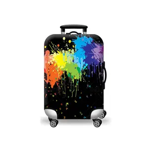 Costom-funda de equipaje de poliéster para mujer, cubierta de maleta multicolor de viaje, venta al por mayor