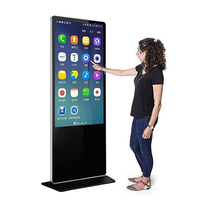 Affichage publicitaire LCD vertical Totem interactif sur pied Écran tactile Kiosque OEM SDK pour centre commercial Signalisation numérique