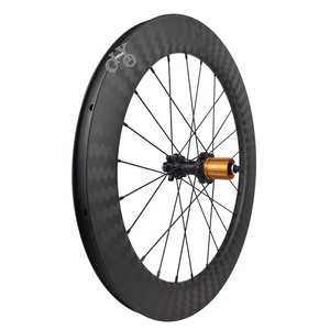 20 pouces 451 roues en carbone 50mm X 25mm roues de vélo pliables frein à disque 11 vitesses roues de vélo pliantes en carbone 20" - Product Image 2