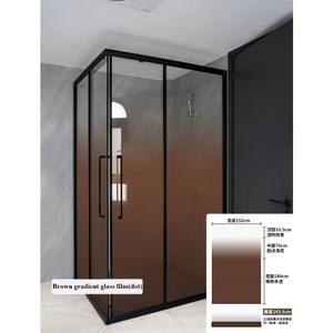 Película para Ventanas con Degradado Unidireccional Semi-Privacidad, Tinte de Vidrio con Puntos Blancos en Degradado, Película Decorativa Autoadhesiva para el Hogar y la Oficina - Product Image 3