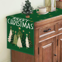 Nouveaux Chemins de Table de Noël Imprimés en Lin pour la Maison et l'Hôtel – Décorations Festives Joyeux Noël en Gros