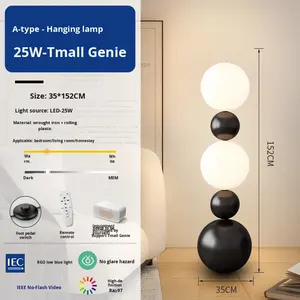 Lampe sur pied en fer en forme de gourde vintage de designer italien, style <span class=keywords><strong>Bauhaus</strong></span>, pour salon, chambre à coucher, canapé, côté canapé - Product Image 6