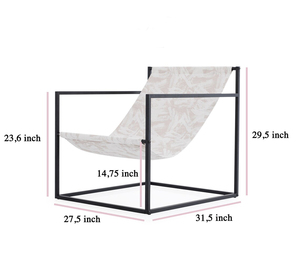 Muebles de sala de estar de hierro y tela, silla cómoda, sillas de playa de Color rojo para el hogar y hoteles, muebles de uso para restaurantes - Product Image 5