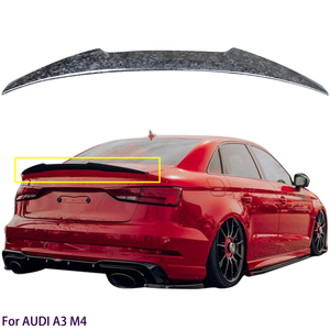 สปอยเลอร์หลังคาร์บอนไฟเบอร์แท้ทรง M4 สำหรับ A3 S3 RS3 8V ปี 2013-2020 - Product Image 1