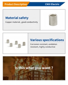 Cnxi pnt loại dây cuối thiết bị đầu cuối không cách điện Naked Cáp Lug <span class=keywords><strong>ferrule</strong></span> song song nối nối công nghiệp-lớp T2 dây đồng - Product Image 3