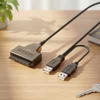 Cable de Datos USB2.0 a Sata2.0 al por Mayor para Discos Duros Mecánicos y de Estado Sólido de 2.5/3.5 Pulgadas