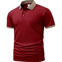 Chemise d'affaires pour homme à manches courtes, 100 % polyester tissé, brodée, respirante, unie, avec col européen et américain, personnalisable