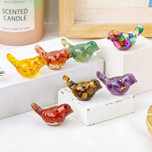 Vente en gros Nouveau design 3 cm <span class=keywords><strong>Animaux</strong></span> artisanaux en cristal Sculptures d'<span class=keywords><strong>oiseaux</strong></span> en cristal Sculpture pour cadeaux de décoration - Product Image 2