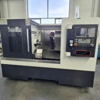 Torno CNC de Cama Inclinada Horizontal Automático FCK50, Máquina de Torneado de Metal de Alta Precisión para el Procesamiento de Piezas de Eje y Disco