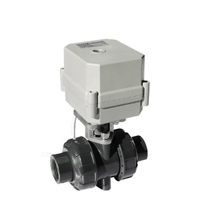 COVNA Vanne à boisseau sphérique mini double motorisée 1 pouce UPVC DC24V à double sens avec embouts à rotule, garantie 90 jours - Product Image 5