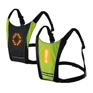 Safety Vest LED Reflective Running Vest with Adjustable Belt For Night Walkers Bikers