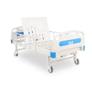Cama médica ajustável para pacientes idosos, cama de hospital manual para pacientes idosos, serviço de cuidados domiciliares com 2 funções