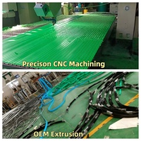 Bandes anti-usure et guides de chaîne en UHMWPE/HDPE/Nylon extrudés sur mesure, résistants aux chocs et aux UV, avec services de moulage et de découpe
