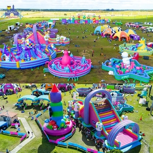 Parc de <span class=keywords><strong>jeux</strong></span> gonflables commercial Lilytoys, trampolines à thème, aire de <span class=keywords><strong>jeux</strong></span> extérieure, parcours d'obstacles, <span class=keywords><strong>jeux</strong></span> d'amusement - Product Image 3