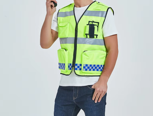 कस्टम परावर्तक सुरक्षा बनियान कंपनी लोगो कस्टम रंग फ्लोरोसेंट दृश्यता कार्य वर्ग 2 सुरक्षा बनियान - Product Image 6