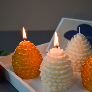 Wholesale Christmas <strong>Pine</strong> Cone <strong>Candle</strong> Custom Scented <strong>Candles</strong> - Product Image 1