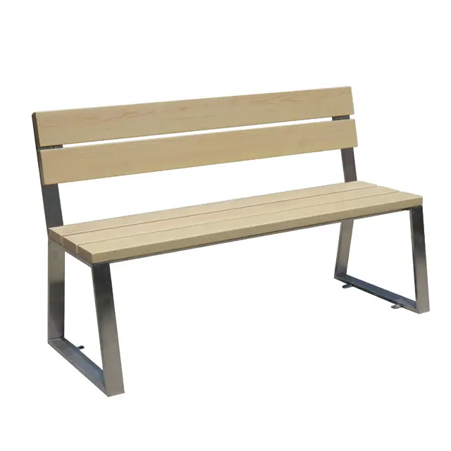 Qualified Urban Steel Metal Garden Bench Outdoor Wooden Park ChairためSale