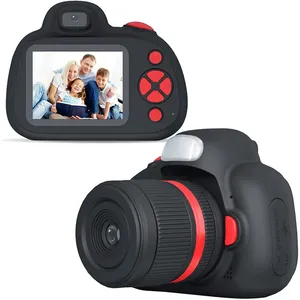 מצלמה דיגיטלית לילדים, 2.4 אינץ IPS מסך, וידאו מצלמת וידאו עם LED פלאש עבור בנות בני יום הולדת מתנות