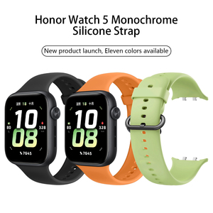 Bracelets de montre sportifs en silicone souple, ajustables, respirants et personnalisés pour <span class=keywords><strong>Honor</strong></span> <span class=keywords><strong>Watch</strong></span> 5 - Product Image 4