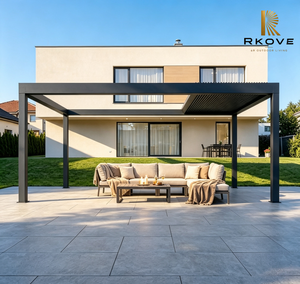 Pérgola Retráctil Motorizada Serie E RKOVE, de Aluminio, Impermeable, para Exteriores, Tipo Pabellón Abierto - Product Image 6