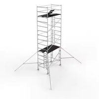 4m 5m 6m 7m pas cher Portable léger étroit mini pliant maison accès mobile échelles en aluminium et tour d'échafaudage à vendre