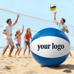 Ballon de plage gonflable coloré rayé arc-en-ciel pour enfants, jeux aquatiques de plein air - Product Image 3