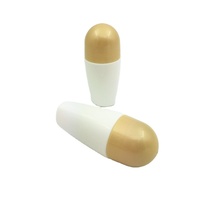 Fournisseur RUIPACK OEM RTS 50ml PP Plastique Blanc Roll On Bottles, 50cc Déodorant Cosmétique Roll-on Container Avec Big Roller Ball
