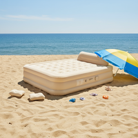 Lit d'air Premium Active Era, taille double, pompe électrique intégrée, revêtement en PVC, dessus floqué, matelas pour le camping, lit d'appoint, mobilier de maison
