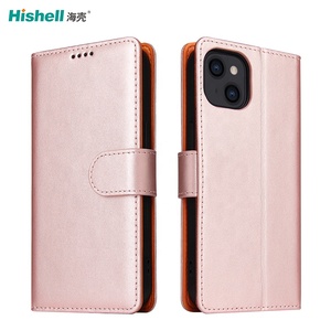 Custodie protettive per <span class=keywords><strong>Smartphone</strong></span> porta carte di credito con supporto singolo Flip <span class=keywords><strong>custodia</strong></span> per telefono in pelle tinta unita per iPhone 13 14 15 - Product Image 3