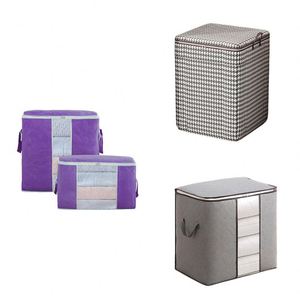 Bolsa de Almacenamiento Plegable de Tela No Tejida de Algodón para Ropa, Organizador de Armario, Caja a Prueba de Polvo y Humedad, Bolsa de Mudanza - Product Image 2