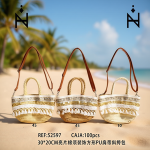 BOLSO Bandolera de PU con Lentejuelas y Flecos, 30x20cm - Product Image 3