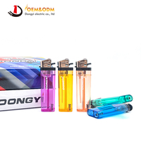 Briquet à gaz électrique rechargeable en plastique Dongyi 2025 OEM 80 mm pour cigares, avec logo personnalisé