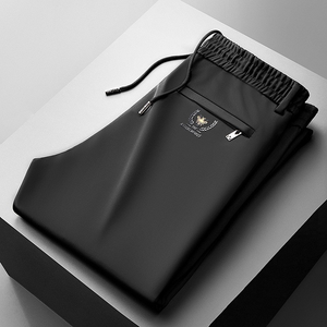 Pantalon d'été fin décontracté pour homme, séchage rapide, coupe droite ample, idéal pour l'extérieur - Product Image 3