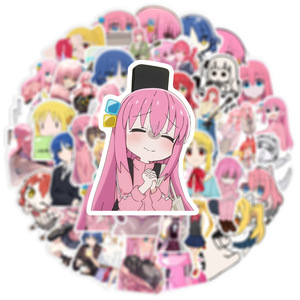 50 pz/borsa rimovibili adesivi in vinile a prova di acqua per gli appassionati di Anime <span class=keywords><strong>BOCCHI</strong></span> il computer portatile decorazione per Skateboard per chitarra - Product Image 4