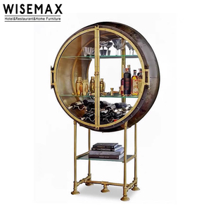 WISEMAX mobili di lusso moderno soggiorno mobile angolo angolo <span class=keywords><strong>Bar</strong></span> armadietto di vetro vino vetrina per Home <span class=keywords><strong>Bar</strong></span> - Product Image 4