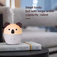 Design exclusif 160ml mignon Koala Animal diffuseur d'huiles à ultrasons enfants USB humidificateur